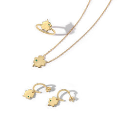 Clover Charm Jewelry Set