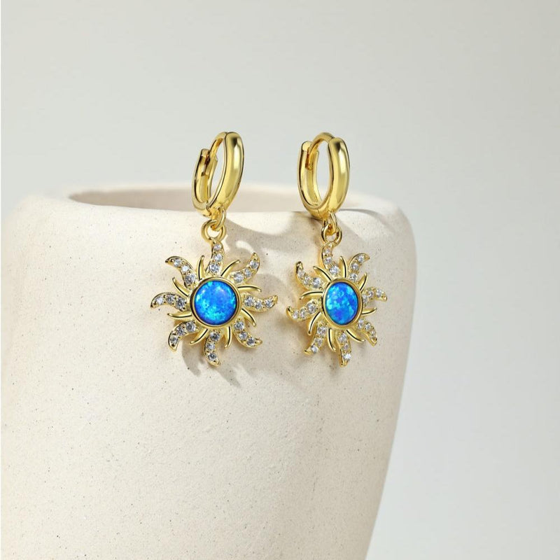 Sunlit Opal Radiance Earrings