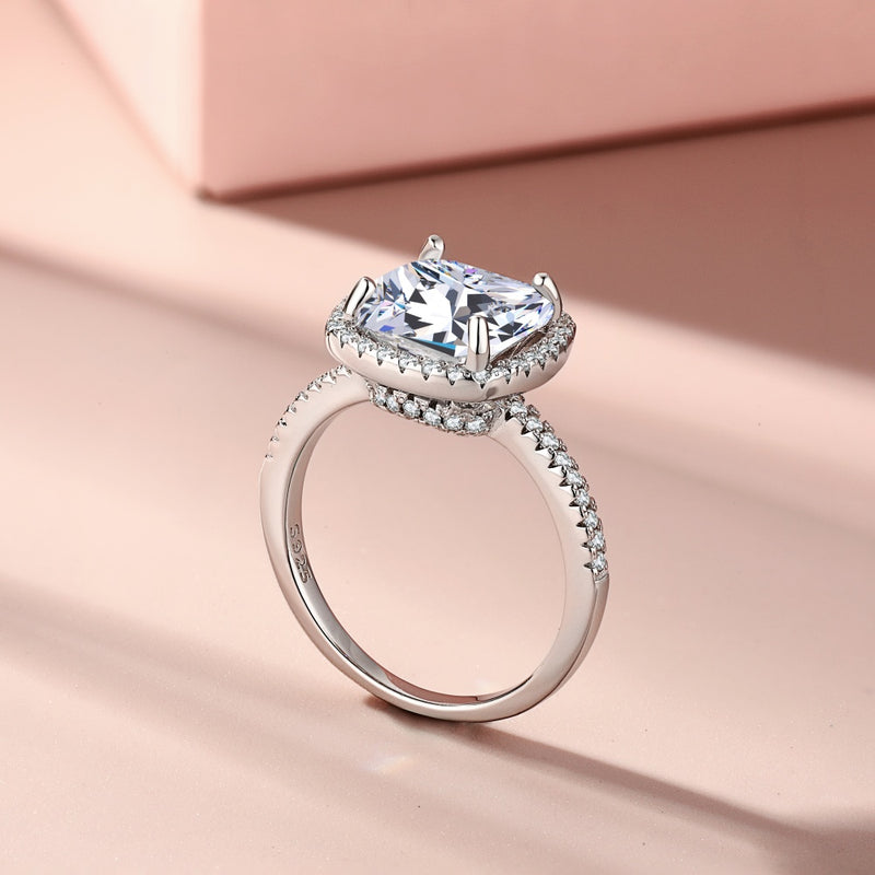 Luminous Cushion-Cut Solitaire Ring