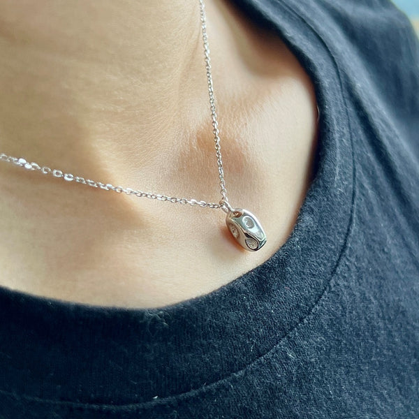 Silver Pebble Necklace