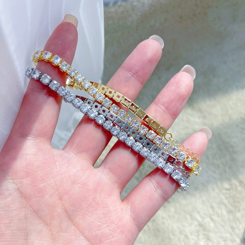 Radiant Rectangle Zircon Bracelet