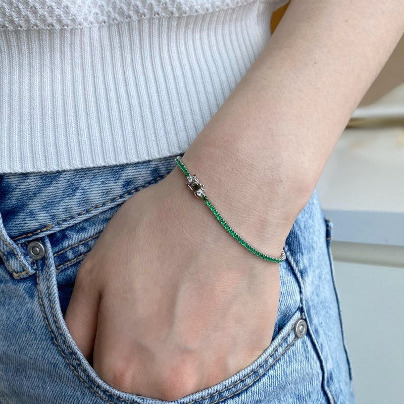 Ruby Radiance Round Bracelet