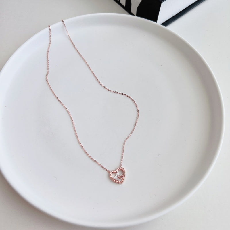 Rose Gold Heart Necklace