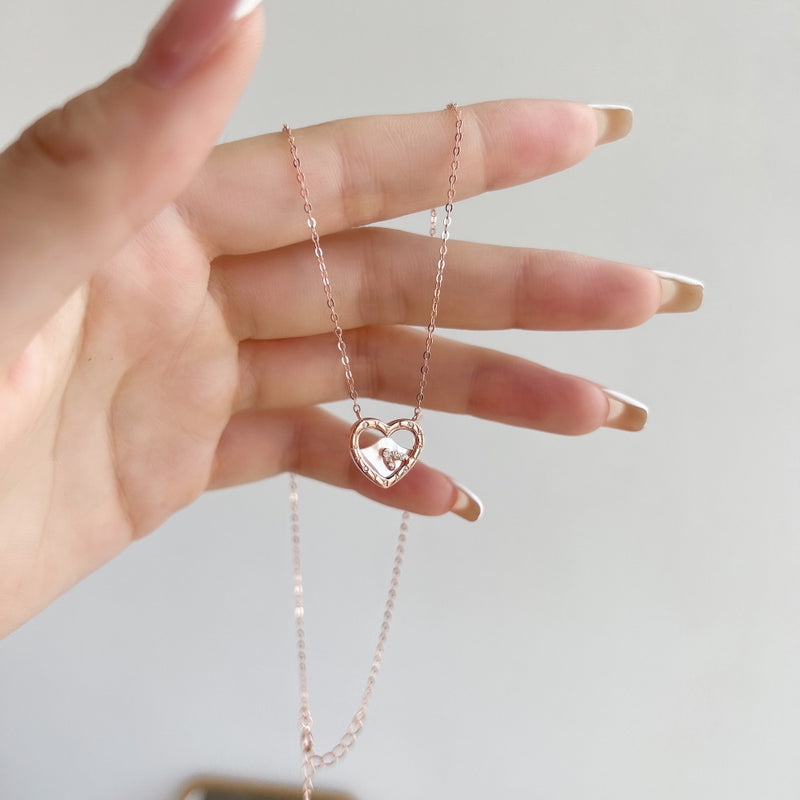 Rose Gold Heart Necklace