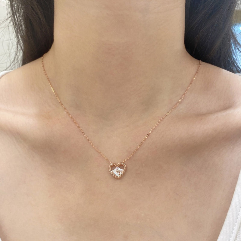 Rose Gold Heart Necklace