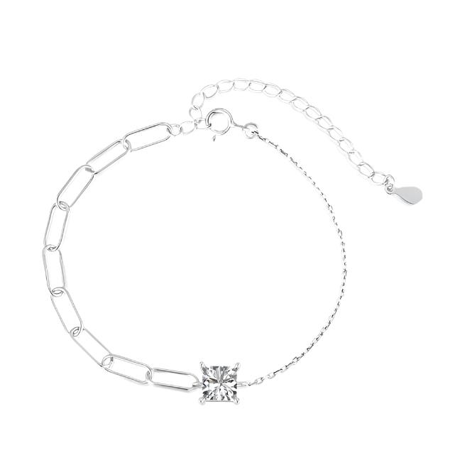 Square Elegance Link Bracelet