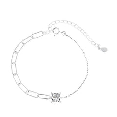 Square Elegance Link Bracelet