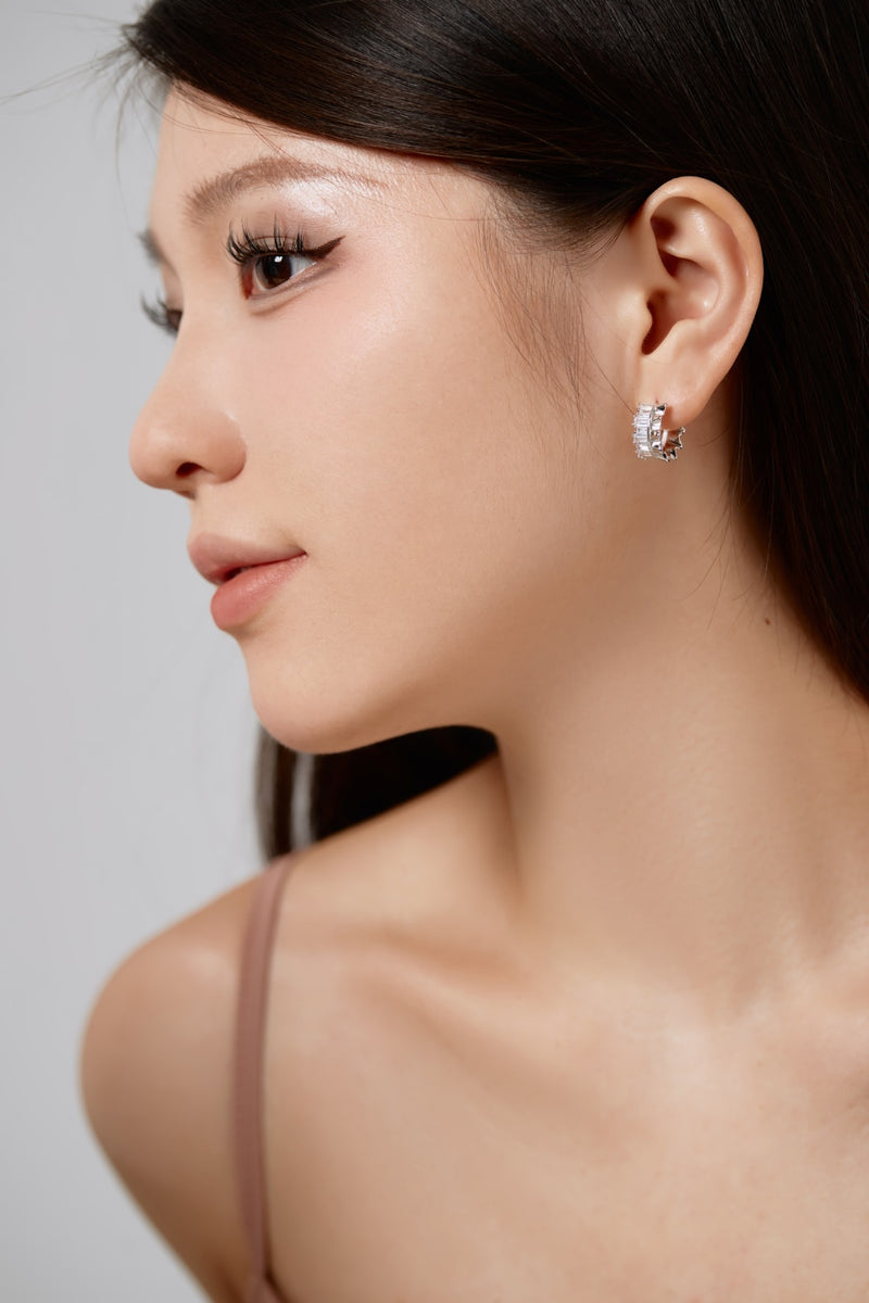 Radiant Ruffle Hoops Earrings