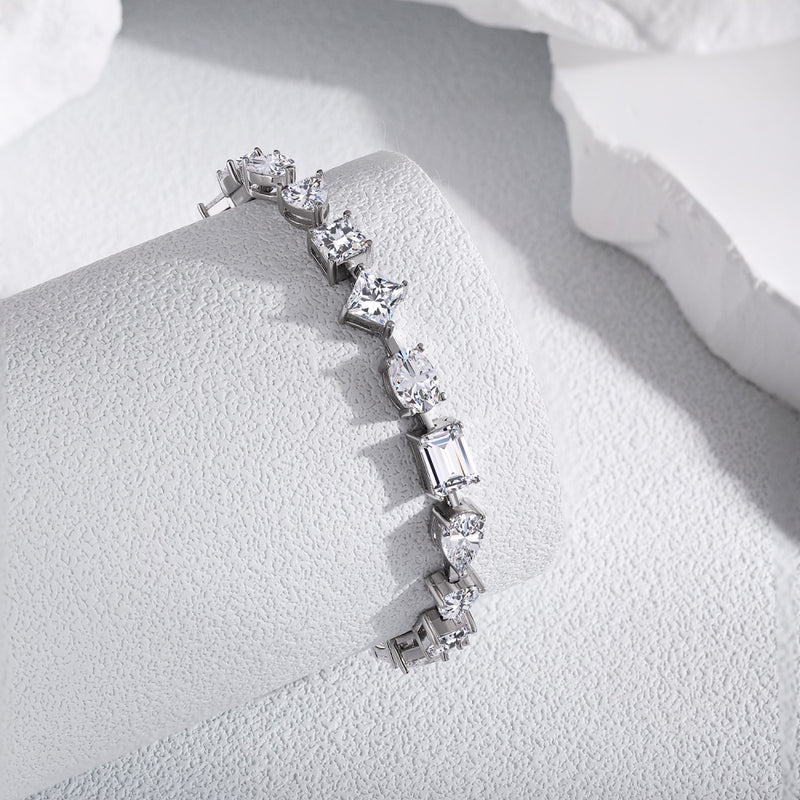 Multi-Cut Zircon Elegance Bracelet