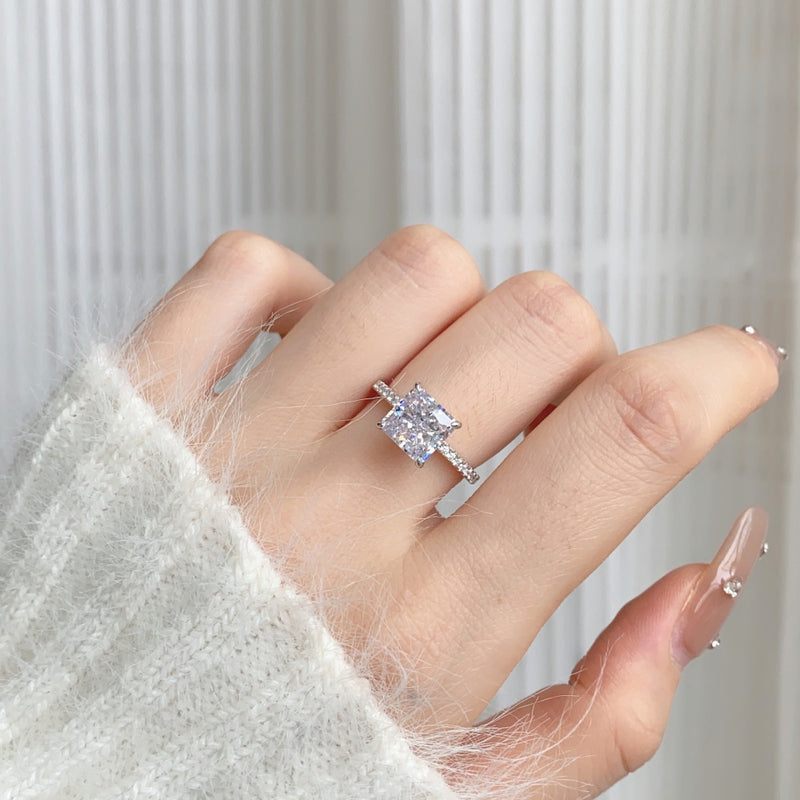 Radiant Square Elegance Ring