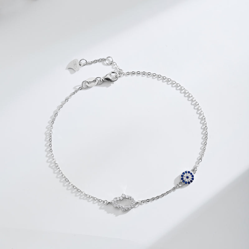 Hamsa Sapphire Protection Bracelet