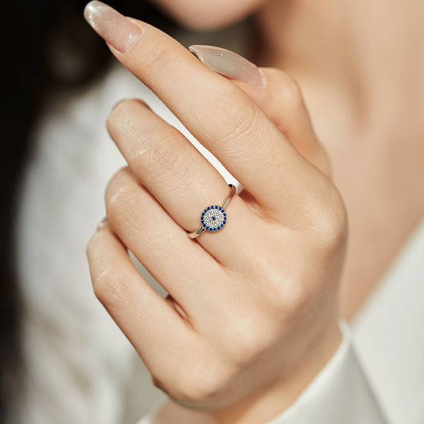 Evil Eye Zircon Ring