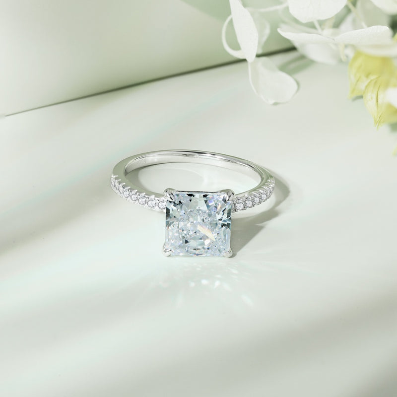 Radiant Square Elegance Ring