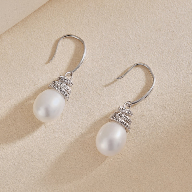 Elegance Pearl Drop Earrings