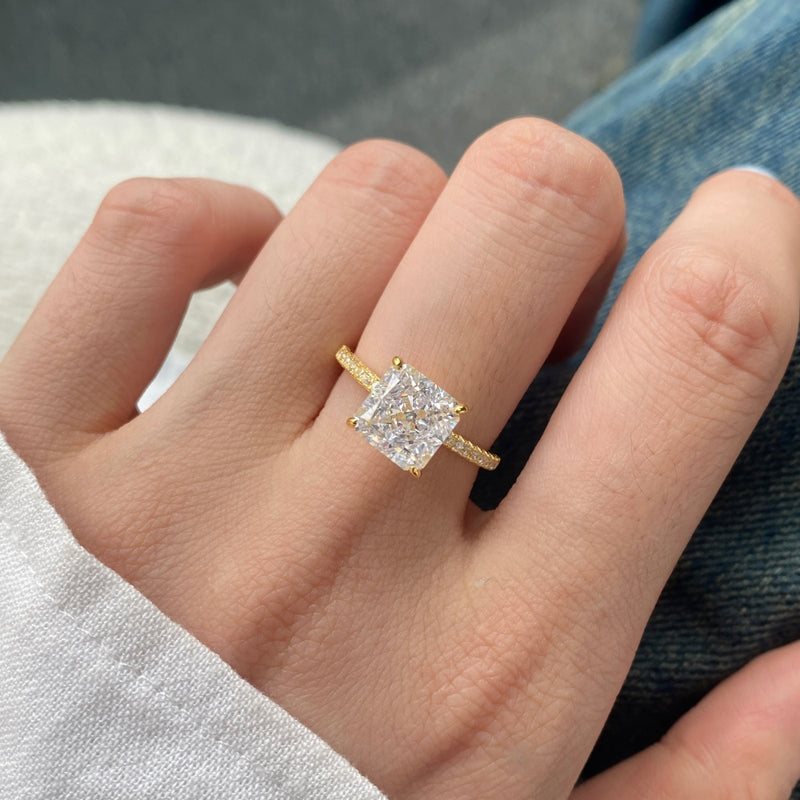 Radiant Square Elegance Ring