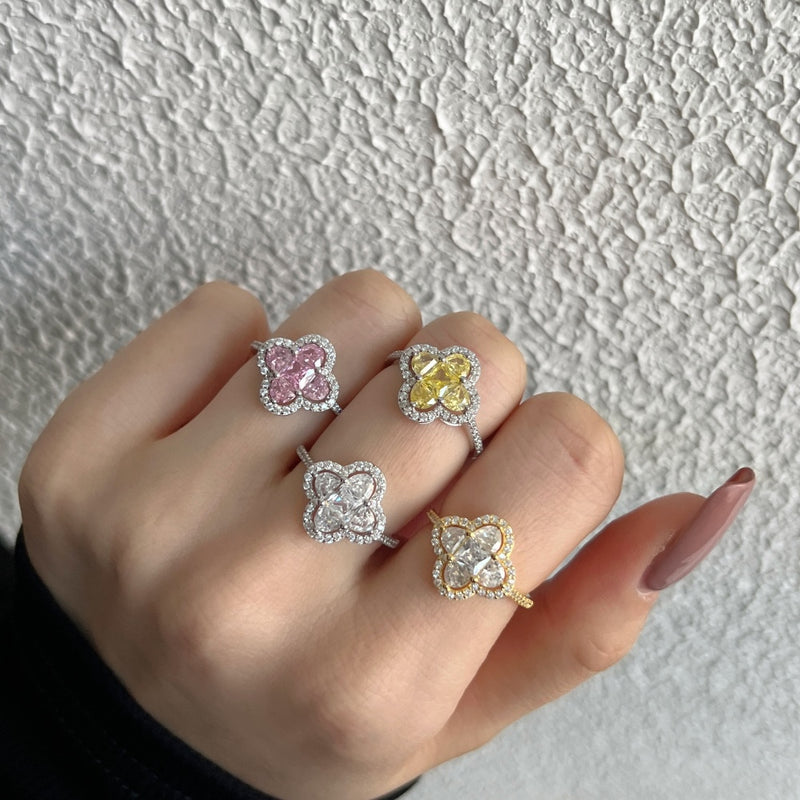 Luminous Square Cluster Ring