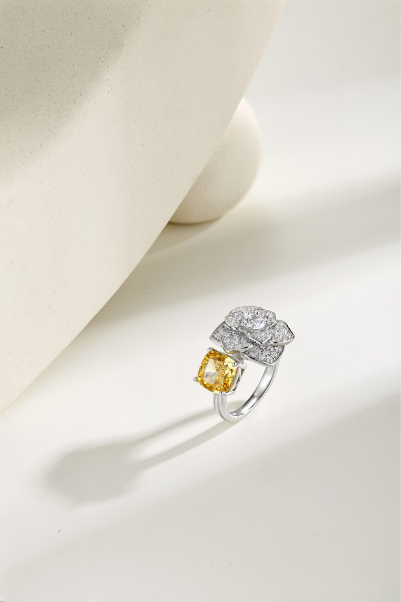 Yellow Radiance Floral Ring