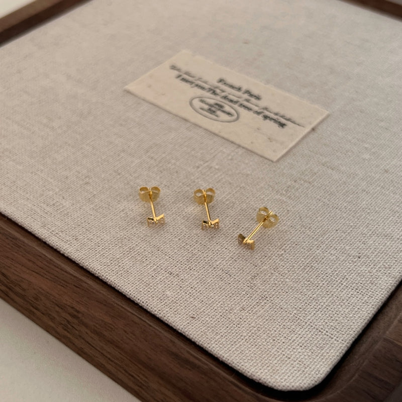 Gold/Silver Bow Earrings