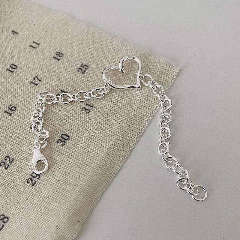 Heart Link Chain Bracelet