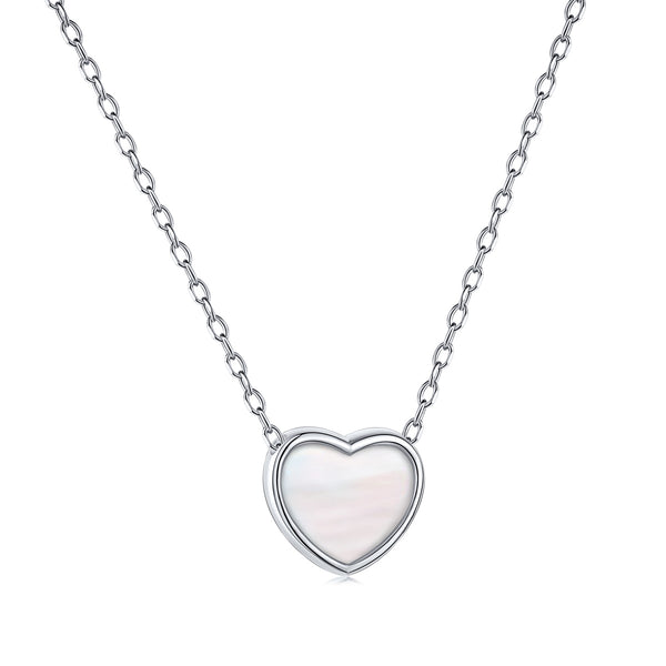 Silver Heart Charm Necklace