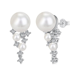 Pearl Cascade Drop Earrings