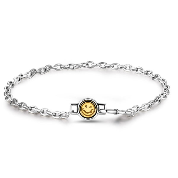 Golden Charm Round Pendant Bracelet