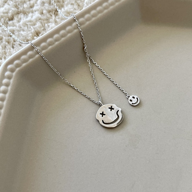 Dual Smiley Necklace