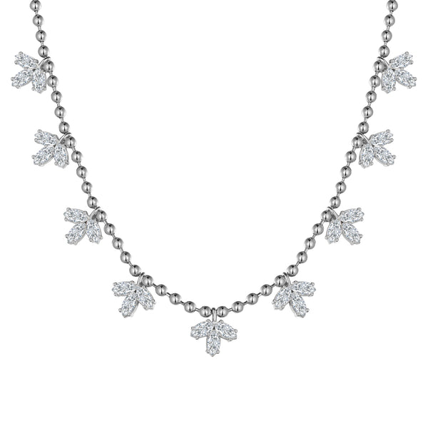 Frosted Petals Necklace