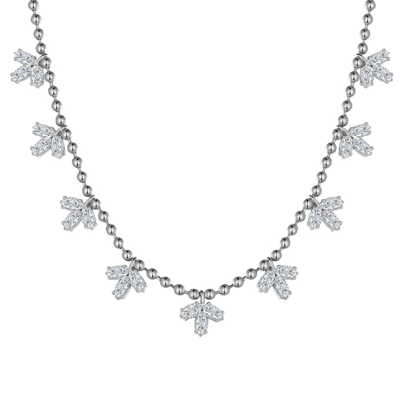 Frosted Petals Necklace