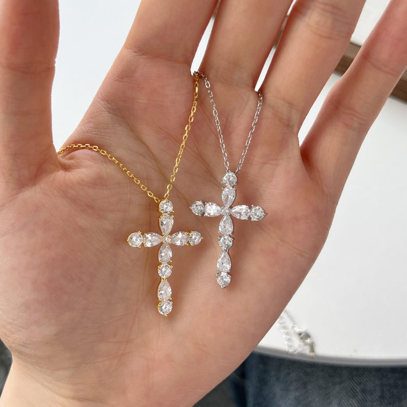 Radiant Cross Necklace