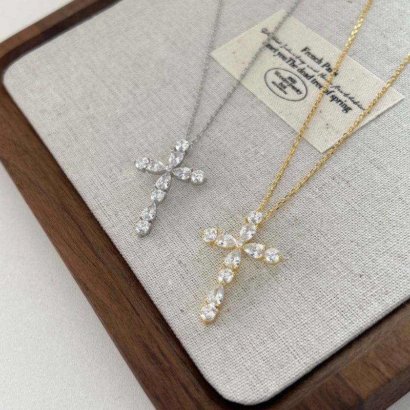 Radiant Cross Necklace