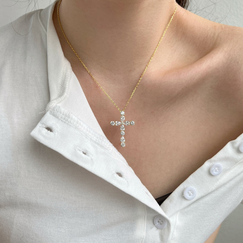 Radiant Cross Necklace