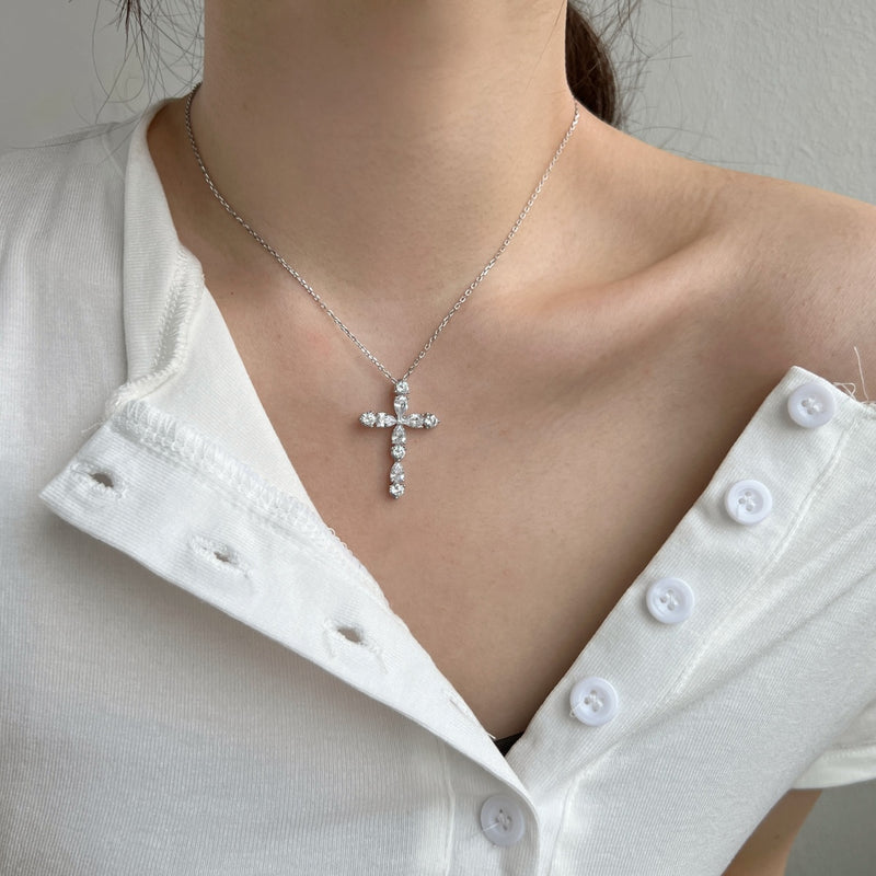 Radiant Cross Necklace