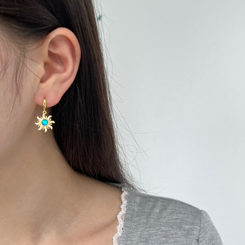 Sunlit Opal Radiance Earrings