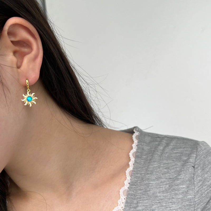 Sunlit Opal Radiance Earrings