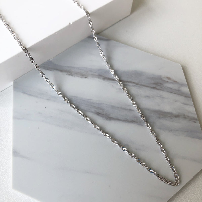 Silver Twist Necklace