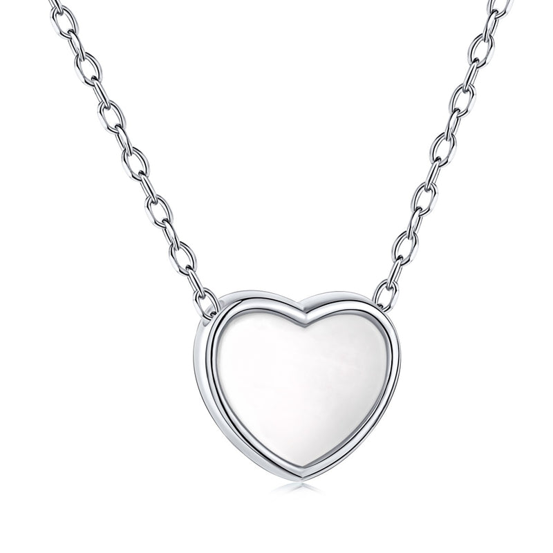 Silver Heart Charm Necklace