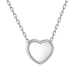 Silver Heart Charm Necklace