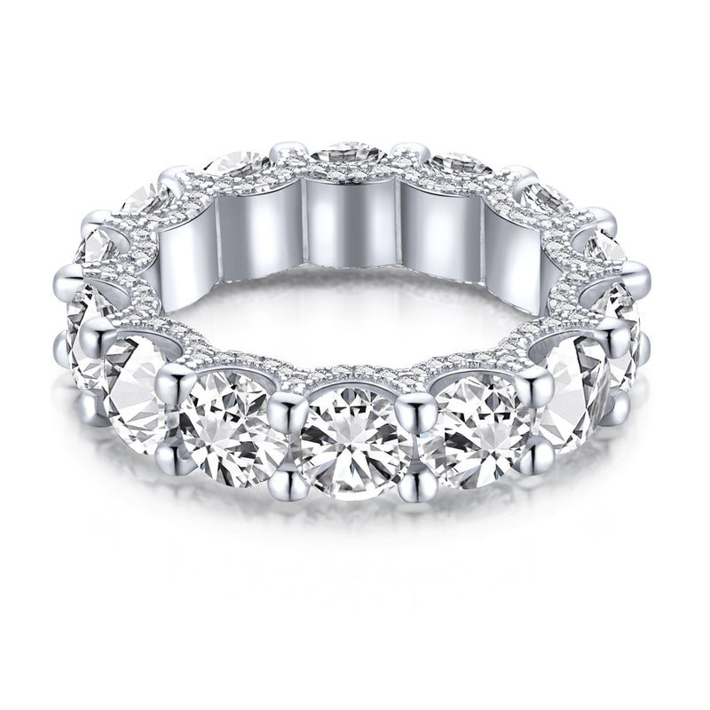 Golden Radiance Zircon Eternity Band