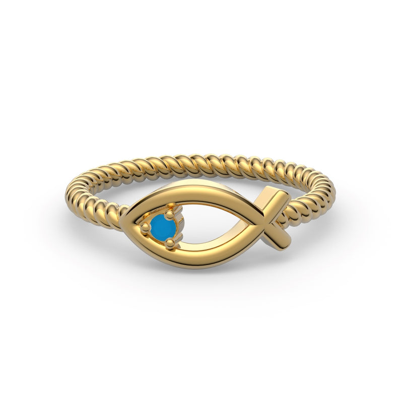 Ocean Whisper Turquoise Ring