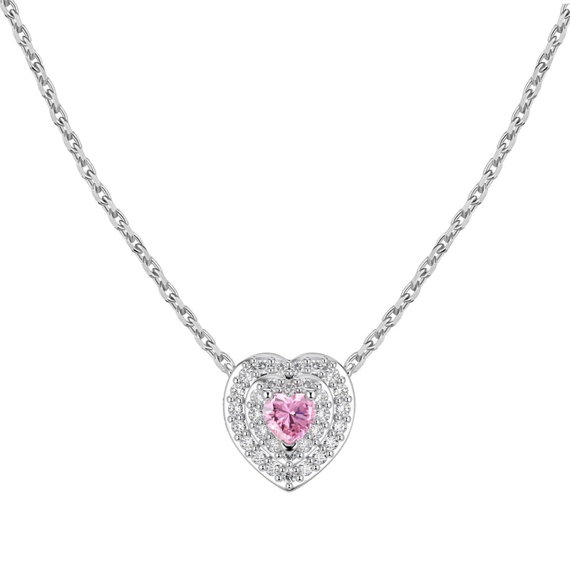 Blushing Heart Necklace