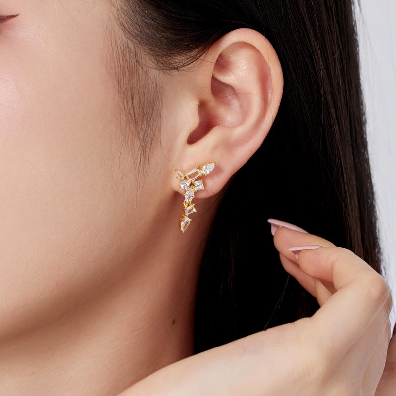 Stellar Radiance Drop Earrings