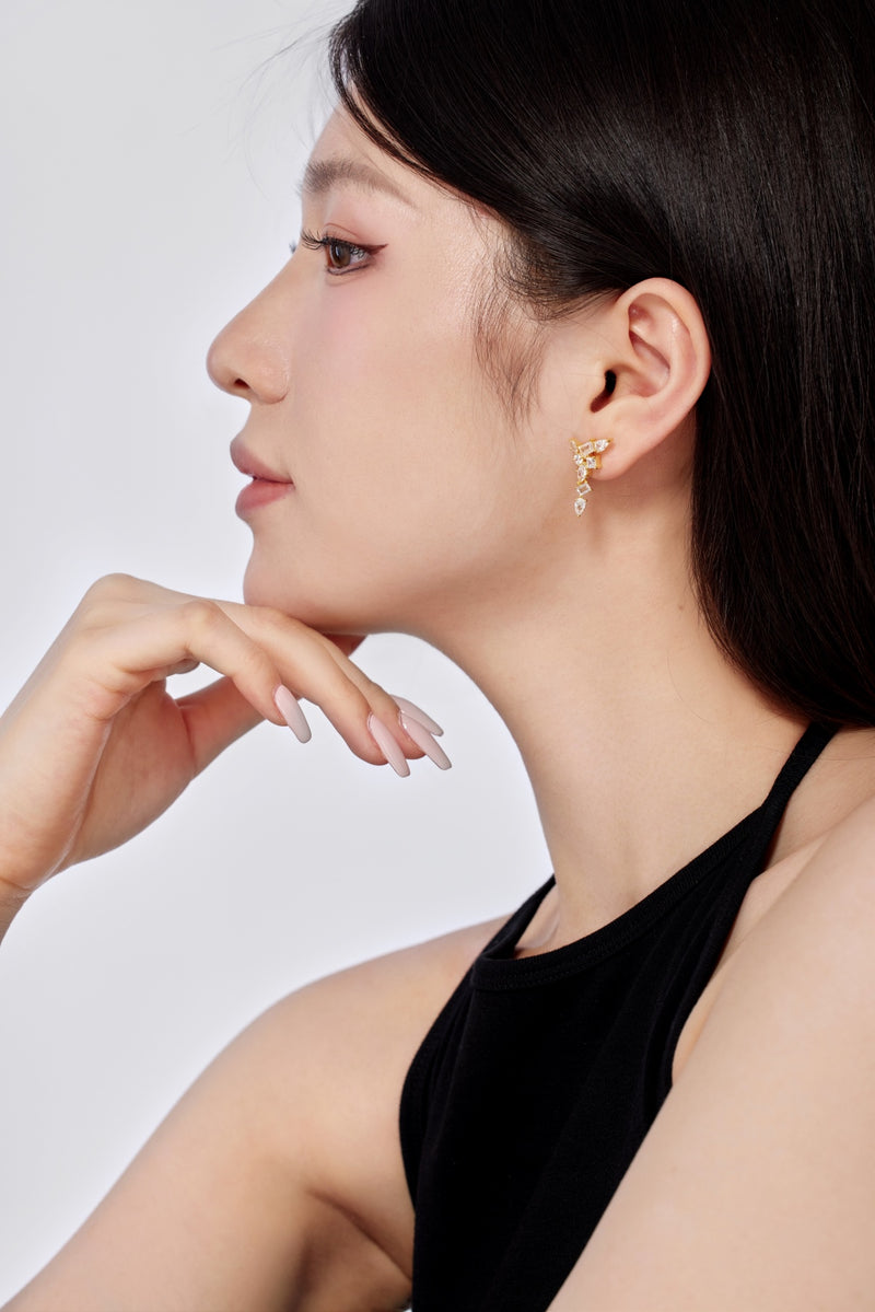 Stellar Radiance Drop Earrings