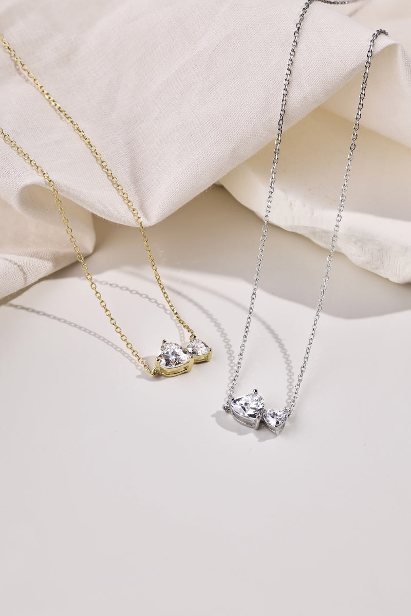 Double Heart Necklace