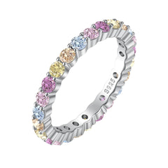 Pastel Radiance Eternity Band