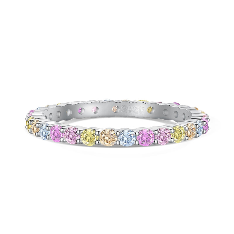 Pastel Radiance Eternity Band