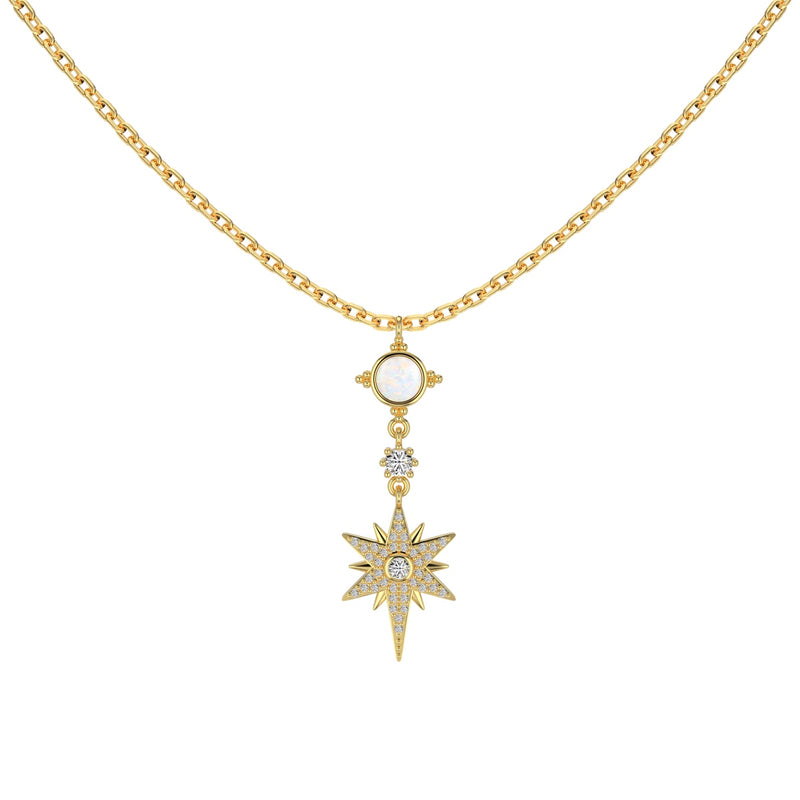 Celestial Star Opal Necklace