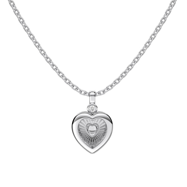 Radiant Heart Charm Necklace