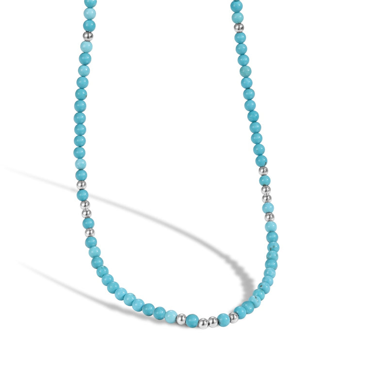 Azure Sky Beaded Necklace