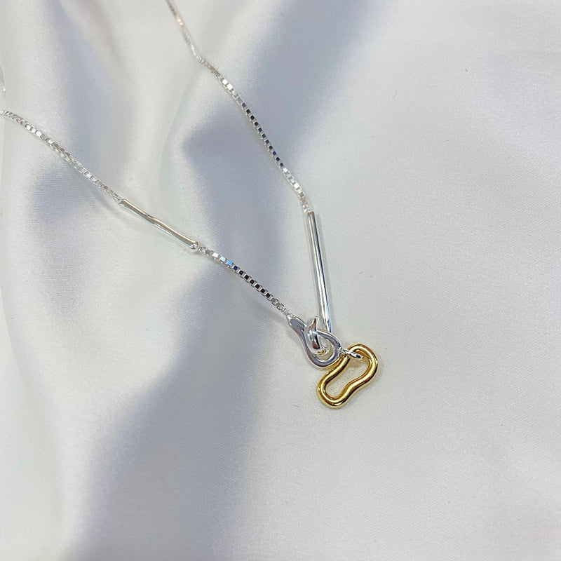 Dual Tone Infinity Necklace